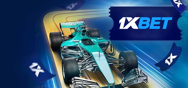 1xBet 2026 — monoplace de Formule 1 en pleine courbe