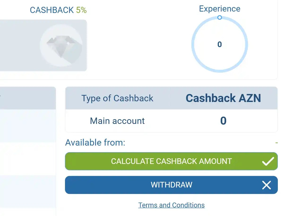 Keşbek 1xBet hesablama funksiyaları