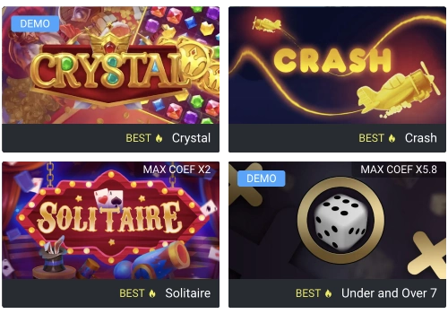 1xBet ألعاب على الإنترنت