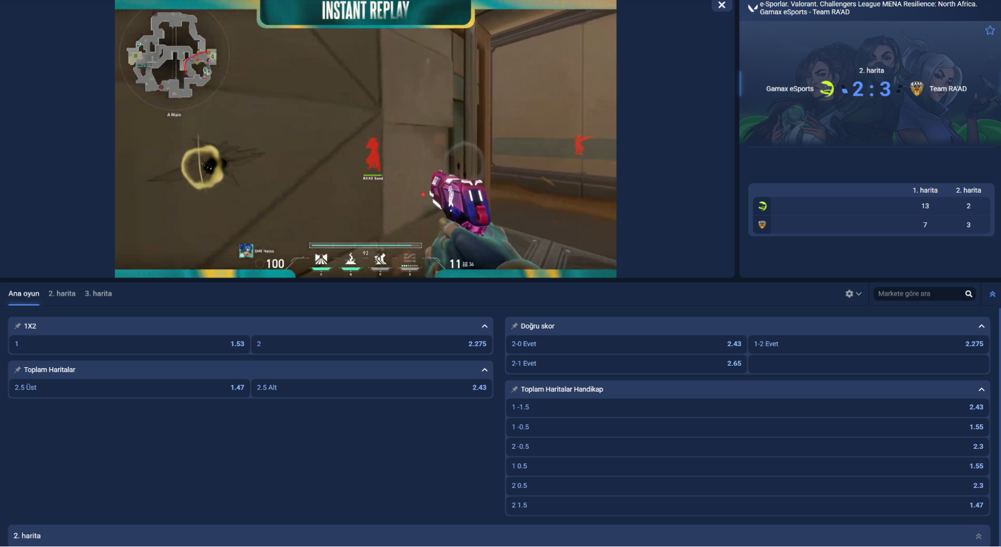 Valorant canlı bahis